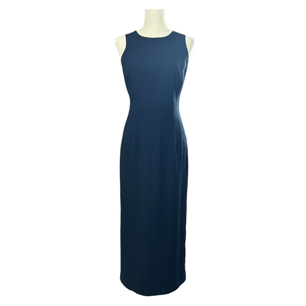Vintage Maggy London Navy blue classic sheath dress NWT Size 10